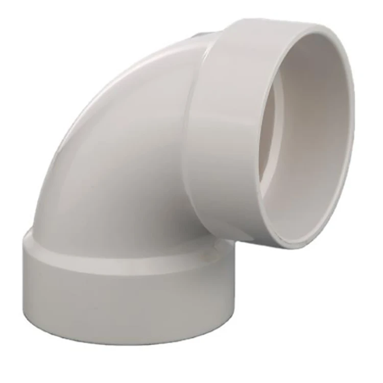6 인치 팔꿈치 흰색 PVC 파이프