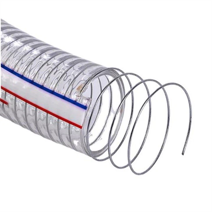 clear hose with reinforced wire-1